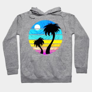 Tropical Retro Sunset Hoodie